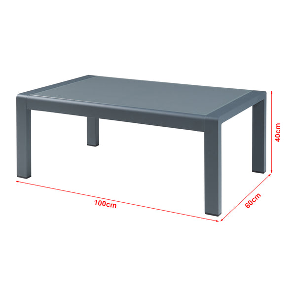 Avise 5-częściowy aluminiowy zestaw mebli ogrodowych [casa.pro]