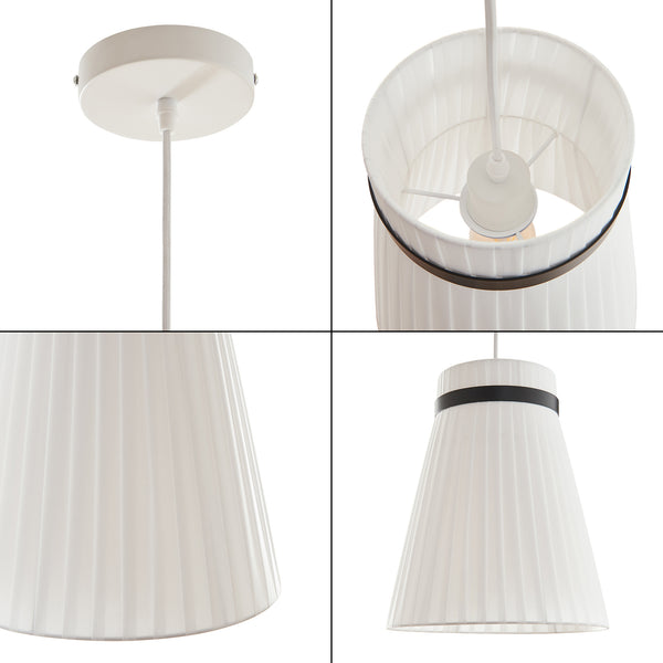 Lampa wisząca Broughton biała [lux.pro]