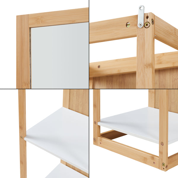 Półka pod lustro As 170x40x35 cm bambus [en.casa]