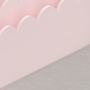 Ławka dziecięca z półką Vestnes 100x45x70 cm Cotton Candy/Biały [en.casa]