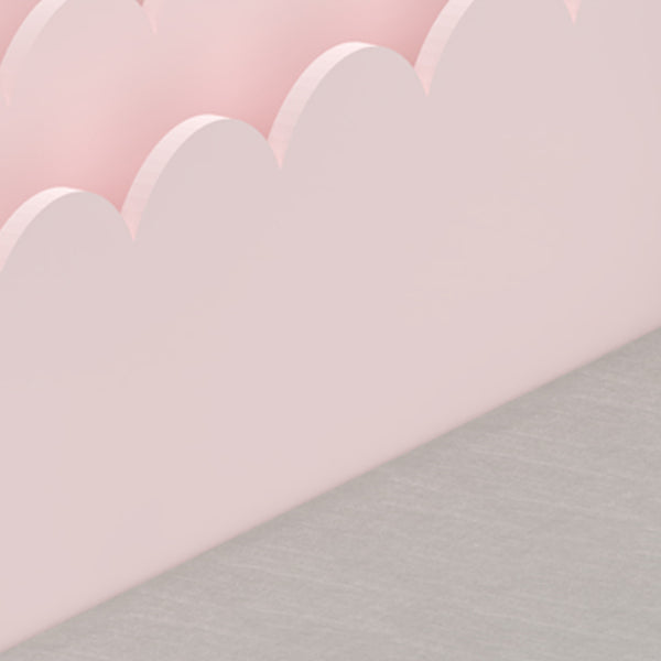 Ławka dziecięca z półką Vestnes 100x45x70 cm Cotton Candy/Biały [en.casa]