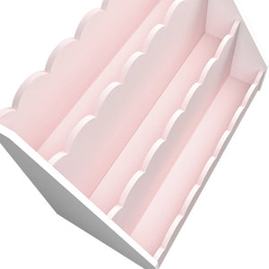 Półka dziecięca Vestnes 48x61x30 cm Cotton Candy/Biała [en.casa]
