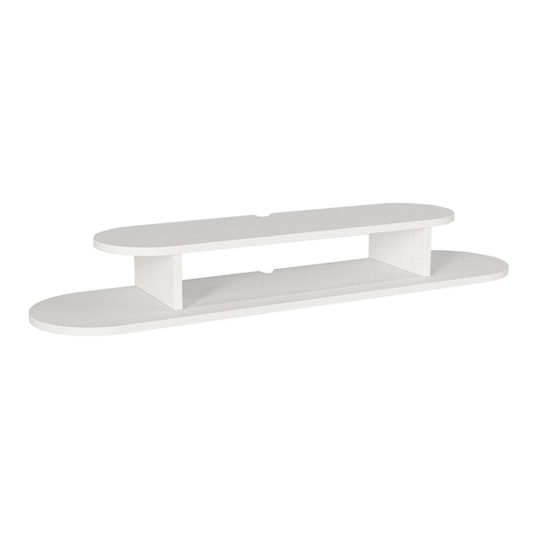 Wisząca półka TV Targema 120x30x16 cm Biała [en.casa]