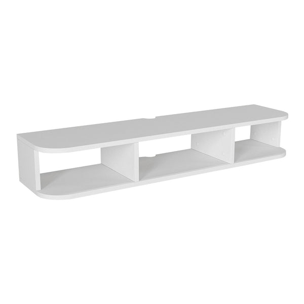 Wisząca szafka RTV Oundsvas 120x30x19 cm biała [en.casa]