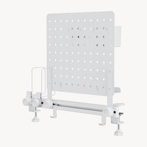 Organizer na biurko Sauda 50x50 cm stalowy biały [en.casa]