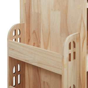 Półka dziecięca obrotowa Sanköre 122x64x43 cm drewno sosnowe naturalne [en.casa]