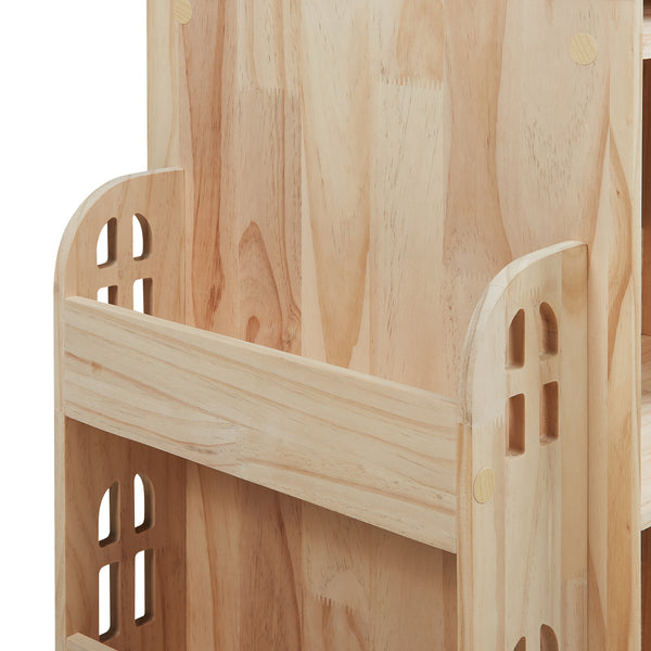 Półka dziecięca obrotowa Sanköre 122x64x43 cm drewno sosnowe naturalne [en.casa]