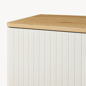 Szafka pod TV Ferrersp z 2 drzwiami 140x40x45 cm dąb/kolory piasku [en.casa]