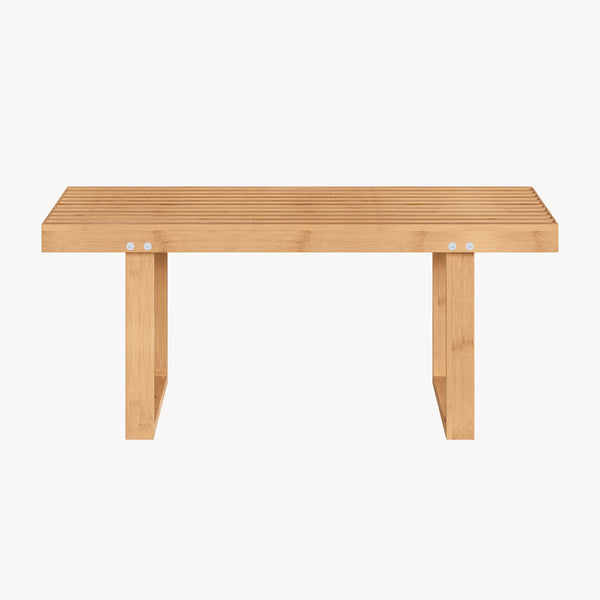Ławka Aarela 91x41x38 cm bambus [en.casa]