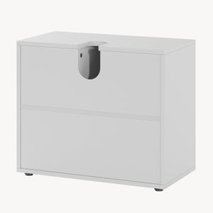 Szafka pod umywalkę Kulaik 51x60x32 cm Biała [en.casa]