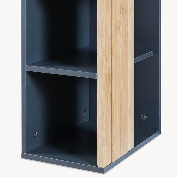 Szafka wisząca Svanes 60x30x20 cm Ciemnoszary/Naturalny [en.casa]