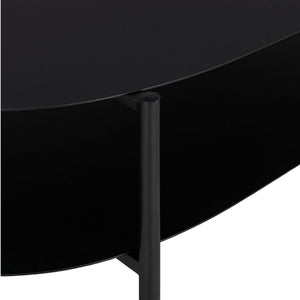Stolik kawowy Enebakk 112x62x40,5cm czarny, matowy [en.casa]