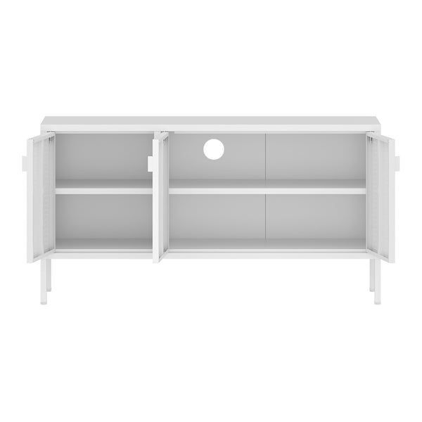 Szafka RTV Castelli 114 x 40 x 60 cm stal [en.casa]