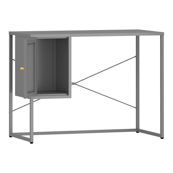 Biurko stalowe Sund 75x100x50 cm szare [en.casa]
