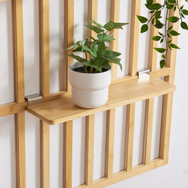 Półka ścienna Røst 120x80x13cm bambus [en.casa]