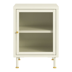 Szafka boczna Lindau 56x40x40 cm kremowa biel [en.casa]