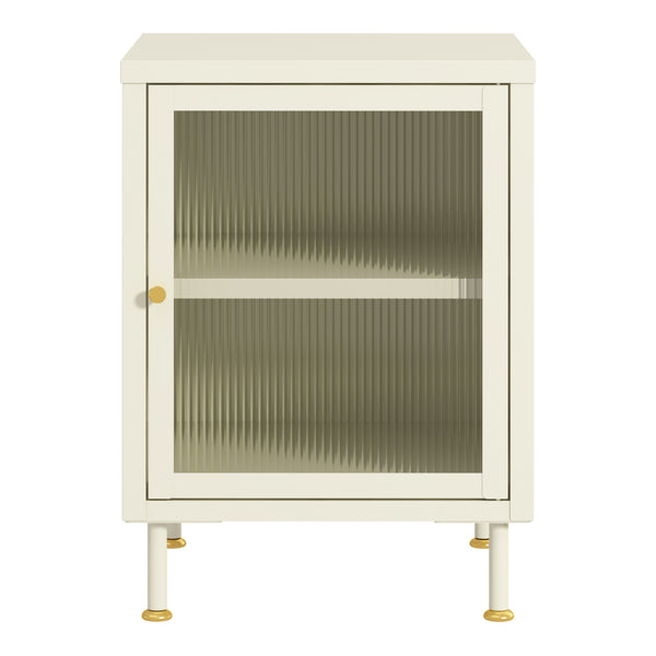 Szafka boczna Lindau 56x40x40 cm kremowa biel [en.casa]