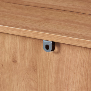 Sideboard Varkaus 75x140x40cm MDF w optyce dębu [en.casa]