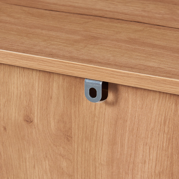 Sideboard Varkaus 75x140x40cm MDF w optyce dębu [en.casa]