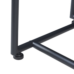 Stolik konsolowy Nordfron 120x40x75 cm marmur, biały [en.casa]