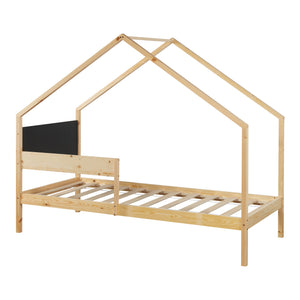 Łóżko domowe Sodankylä z wysuwanym łóżkiem i 2 materacami 90x200cm [en.casa]
