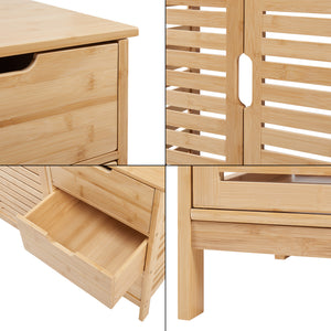 Szafka pod umywalkę Boksereys 60x100x35 cm bambus naturalny [en.casa]