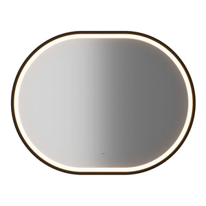 Umywalka Newport 80x57x39 cm z lustrem LED w kolorze dębu [en.casa]