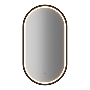 Umywalka Newport 50x57x39 cm z lustrem LED w kolorze dębu [en.casa]