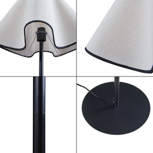 Lampa podłogowa Ashton 153cm czarny/biały [lux.pro]