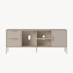 Szafka RTV Kliri Stahl 150x35x58 cm w kolorze wielbłądzim [en.casa]