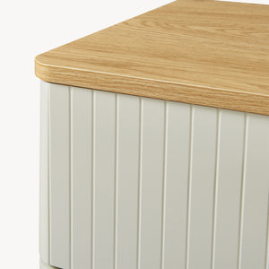 Komoda Ferrersp z 3 szufladami 70x60x40 cm dąb/kolory piasku [en.casa]