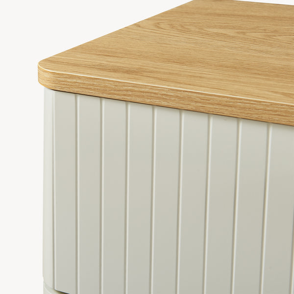 Komoda Ferrersp z 3 szufladami 70x60x40 cm dąb/kolory piasku [en.casa]