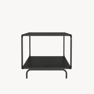 Stolik kawowy Færder 115x50x45 cm stal czarna [en.casa]