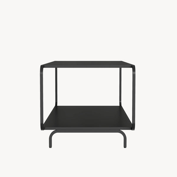 Stolik kawowy Færder 115x50x45 cm stal czarna [en.casa]