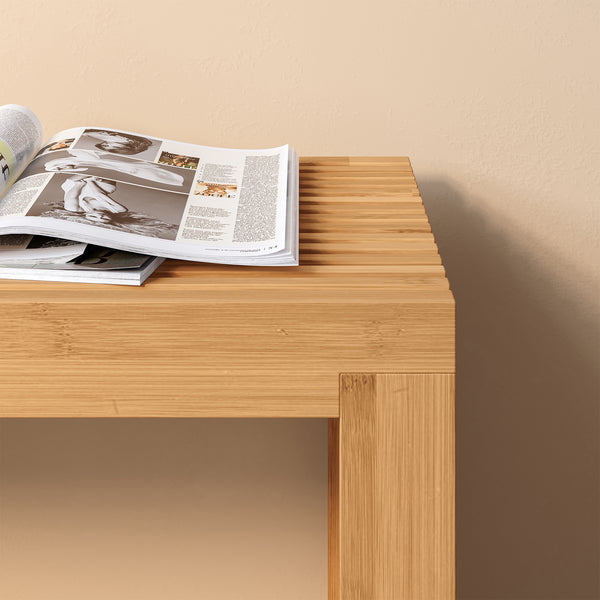 Ławka na buty Korjad 90x33x43 cm bambus [en.casa]