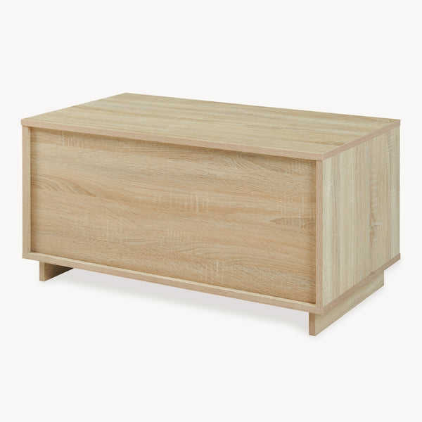 Stolik kawowy Kenta 80x45x40 cm Sonoma-dąb/ biały [en.casa]