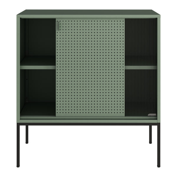 Kredens Eidsvoll 80x45x85cm zielony [en.casa]