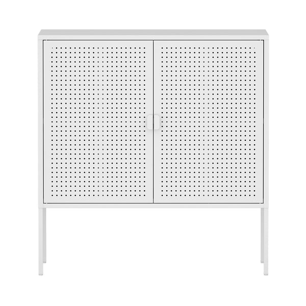 Sideboard Castelli 82,5 x 80 x 40 cm Biały Stal [en.casa]