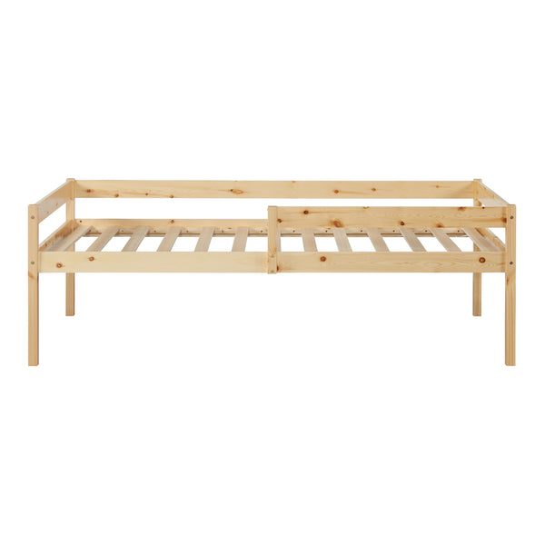 Podwójne łóżko dziecięce Sonkajärvi 90x200cm drewno sosnowe naturalne [en.casa]