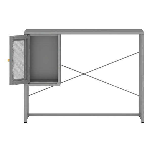 Biurko stalowe Sund 75x100x50 cm szare [en.casa]