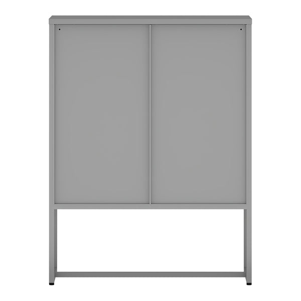 Szafka biurowa Sund z 3 szufladami 105x80x40 cm Szara [en.casa]
