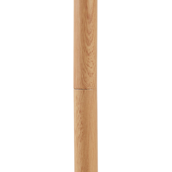 Banchory metalowa lampa podłogowa 163 cm efekt drewna/biały [lux.pro]