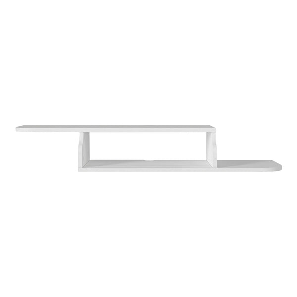 Wisząca szafka RTV Kershaby 120x30x19 cm biała [en.casa]