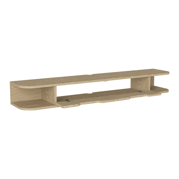 Szafka RTV wisząca Karjali 150x30x19 cm dąb [en.casa]