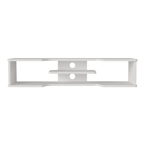 Wisząca szafka RTV Yrela 120x30x26 cm biała [en.casa]