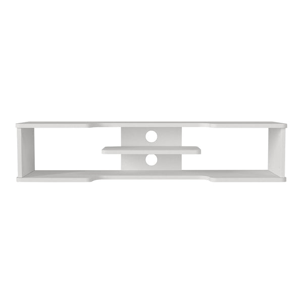 Wisząca szafka RTV Yrela 120x30x26 cm biała [en.casa]