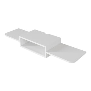 Wisząca półka TV Tar 115x30x16 cm biała [en.casa]