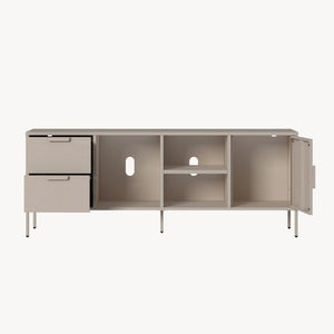 Szafka RTV Kliri Stahl 150x35x58 cm w kolorze wielbłądzim [en.casa]