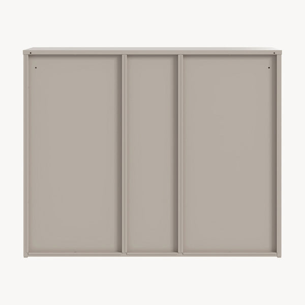 Szafa na akta Kliri stalowa 100x32x81 cm kolor wielbłądzi [en.casa]