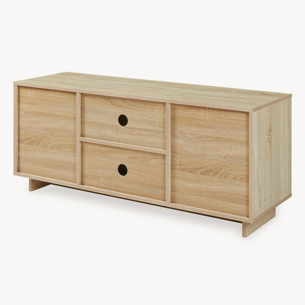 Szafka RTV Kenta 120x39x52 cm Sonoma-dąb/ biały [en.casa]